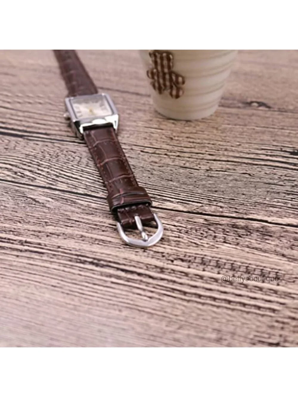 Casio Quartz Leather Strap Women's Analog Watch Gold Dial